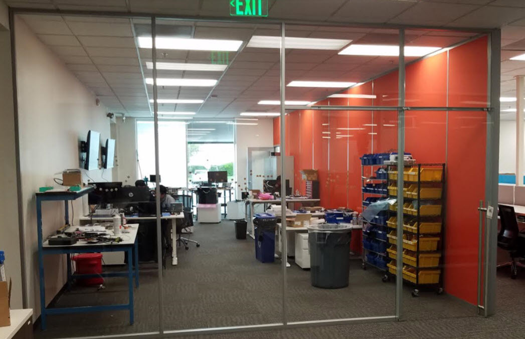 Demountable Wall - Lab Area - Installed in Silicon Valley